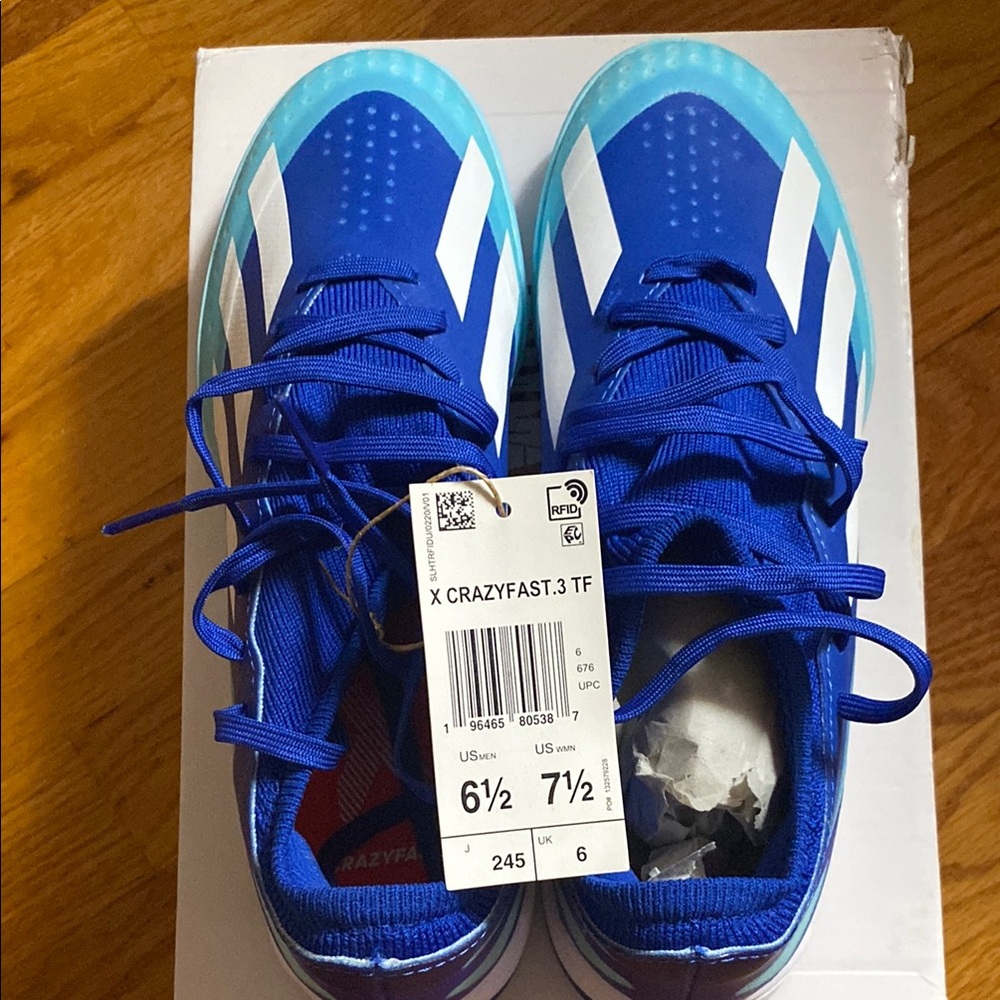 Adidas X Crazyfast.3 TF Blue Soccer Shoes